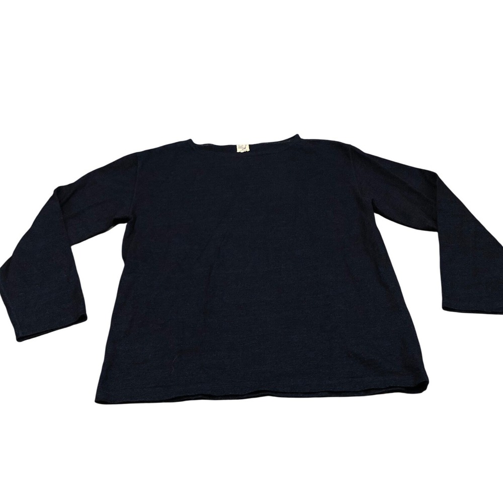 orSlow Boat Neck Pullover Denimesque Top Indigo Blue Mens Size 4 US L